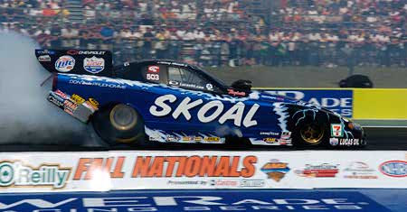 2001 – Snake builds first NHRA race shop in Brownsburg, IN.  Adds Skoal Funny Car with driver Tommy Johnson Jr.  Dixin wins his second career victory at the U.S. Nationals.